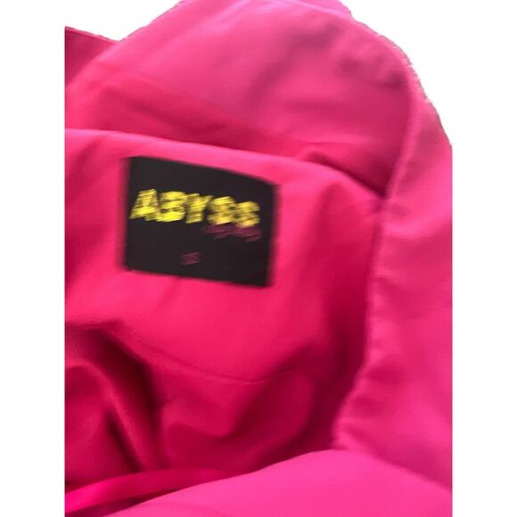 Abyss by Abby Womens One Shoulder Evening Midi Slit Dress Hot Pink Small - Picture 15 of 15